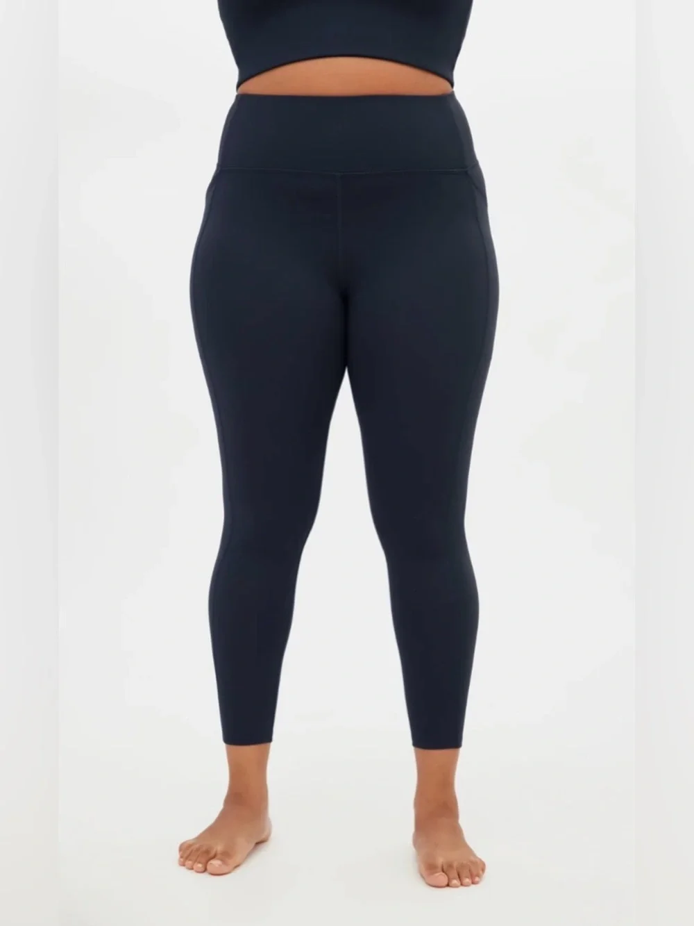 Girlfriend Collective Skyline Compressive Pocket Leggings High Rise Blue Large